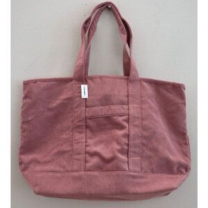 Old Navy Women's One Size Dried Rose Mauve Corduroy Weekender Tote Bag